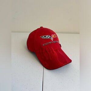 Vintage Corvette Hat Red, Official GM Product